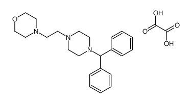 4-[2-(4-benzhydrylpiperazin-1-yl)ethyl]morpholine,oxalic acid结构式