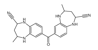 7-(2-cyano-4-methyl-2,3,4,5-tetrahydro-1H-1,5-benzodiazepine-7-carbonyl)-4-methyl-2,3,4,5-tetrahydro-1H-1,5-benzodiazepine-2-carbonitrile Structure