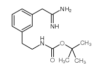 2-[3-(2-N-Boc-氨基乙基)-苯基]-乙脒结构式