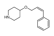 4-(3-phenylprop-2-enoxy)piperidine结构式