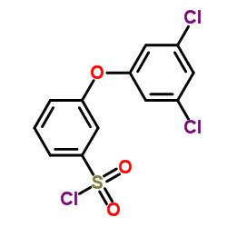 [3-(3,5-DICHLOROPHENOXY)PHENYL]SULFONYL CHLORIDE结构式