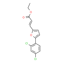 3-[5-(2,4-DICHLORO-PHENYL)-FURAN-2-YL]-ACRYLIC ACID ETHYL ESTER Structure