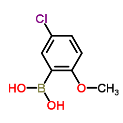 5-氯-2-甲氧基苯硼酸结构式