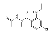 chloro-4 ethylamino-2 N2-acetyl N1-methyl thiobenzohydrazide结构式