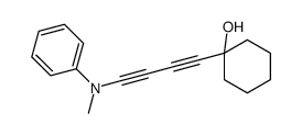 1-[4-(N-methylanilino)buta-1,3-diynyl]cyclohexan-1-ol结构式