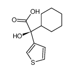 acide S-(+)-(thienyl-3)-2 cyclohexyl-2 hydroxy-2 acetique Structure