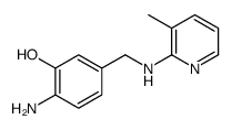 2-amino-5-[[(3-methylpyridin-2-yl)amino]methyl]phenol Structure