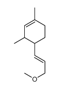 4-(3-methoxyprop-1-en-1-yl)-1,3-dimethylcyclohexene结构式