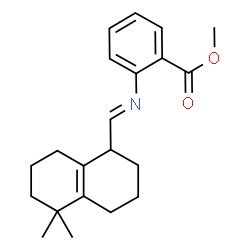 methyl 2-[[(octahydro-5,5-dimethyl-1-naphthyl)methylene]amino]benzoate structure