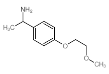 1-[4-(2-Methoxy-ethoxy)-phenyl]-ethylamine Structure