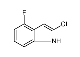 1H-Indole, 2-chloro-4-fluoro Structure