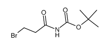 3-Brom-propionylcarbamidsaeure-tert.-butylester结构式