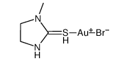 gold(I)-N-methyl-imidazoline-2-thione bromide结构式