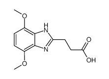 3-(4,7-dimethoxy-1H-benzimidazol-2-yl)-propionic acid结构式