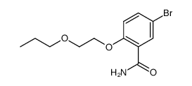 5-bromo-2-(2-propoxy-ethoxy)-benzoic acid amide结构式