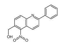 (5-nitro-2-phenylquinolin-6-yl)methanol structure