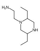 Piperazine, 1-(2-aminoethyl)-2,5-diethyl- (6CI) Structure