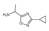 1-(3-Cyclopropyl-1,2,4-oxadiazol-5-yl)ethanamine结构式