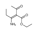 ethyl 2-acetyl-3-aminopent-2-enoate Structure