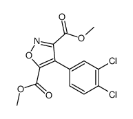 dimethyl 4-(3,4-dichlorophenyl)-1,2-oxazole-3,5-dicarboxylate Structure