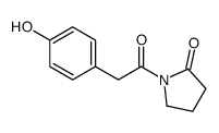 1-[2-(4-hydroxyphenyl)acetyl]pyrrolidin-2-one Structure