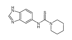 N-(1H-benzo[d]imidazol-5-yl)piperidine-1-carbothioamide Structure