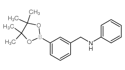 3-((Phenylamino)methyl)phenylboronic acid, pinacol ester structure