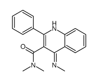 N,N-dimethyl-4-(methylamino)-2-phenylquinoline-3-carboxamide结构式