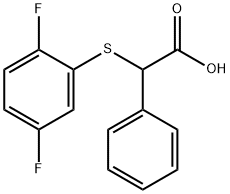 2-[(2,5-difluorophenyl)sulfanyl]-2-phenylacetic acid Structure