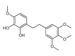 3-methoxy-6-[2-(3,4,5-trimethoxyphenyl)ethyl]benzene-1,2-diol结构式