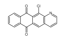 12-chloro-naphtho[2,3-g]quinoline-6,11-dione结构式