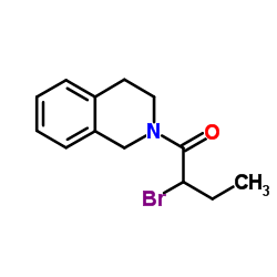 2-Bromo-1-(3,4-dihydro-2(1H)-isoquinolinyl)-1-butanone结构式