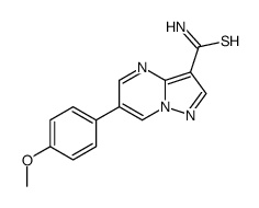 6-(4-methoxyphenyl)pyrazolo[1,5-a]pyrimidine-3-carbothioamide structure