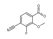 2-fluoro-3-methoxy-4-nitrobenzonitrile结构式