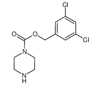 3,5-二氯苄基哌嗪-1-羧酸酯结构式