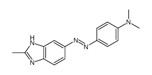 N,N-dimethyl-4-[(2-methyl-3H-benzimidazol-5-yl)diazenyl]aniline结构式