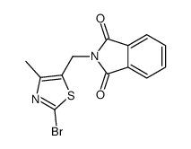 2-[(2-bromo-4-methyl-1,3-thiazol-5-yl)methyl]isoindole-1,3-dione Structure