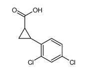 2-(2,4-dichlorophenyl)cyclopropanecarboxylic acid结构式