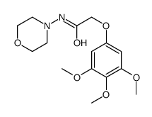 N-morpholin-4-yl-2-(3,4,5-trimethoxyphenoxy)acetamide结构式