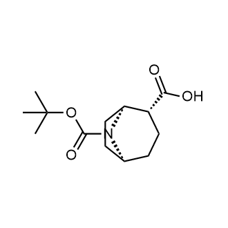 (1S,2R,5S)-8-(tert-butoxycarbonyl)-8-azabicyclo[3.2.1]Octane-2-carboxylic acid structure