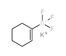 POTASSIUM CYCLOHEX-1-EN-1-YLTRIFLUOROBORATE Structure