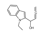 1-(1-ethyl-1H-indol-2-yl)buta-2,3-dien-1-ol结构式