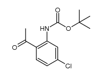 tert-butyl (2-acetyl-5-chlorophenyl)carbamate Structure