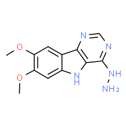 (6,7-Dimethoxy-9H-2,4,9-triaza-fluoren-1-yl)-hydrazine Structure