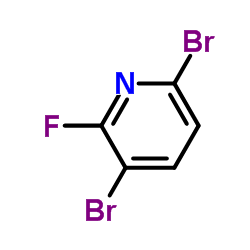 3,6-Dibromo-2-fluoropyridine结构式