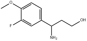 3-amino-3-(3-fluoro-4-methoxyphenyl)propan-1-ol picture