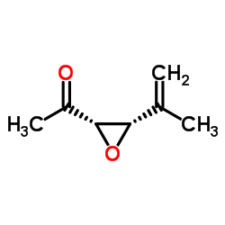 Ethanone, 1-[3-(1-methylethenyl)oxiranyl]-, cis- (9CI) Structure