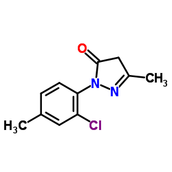 2-(2-Chloro-4-methylphenyl)-5-methyl-2,4-dihydro-3H-pyrazol-3-one Structure