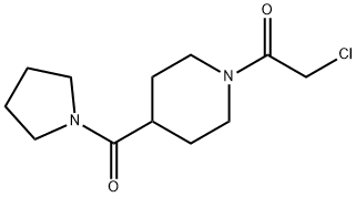 2-chloro-1-[4-(pyrrolidine-1-carbonyl)piperidin-1-yl]ethan-1-one Structure