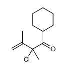 3-Buten-1-one, 2-chloro-1-cyclohexyl-2,3-dimethyl- (9CI)结构式